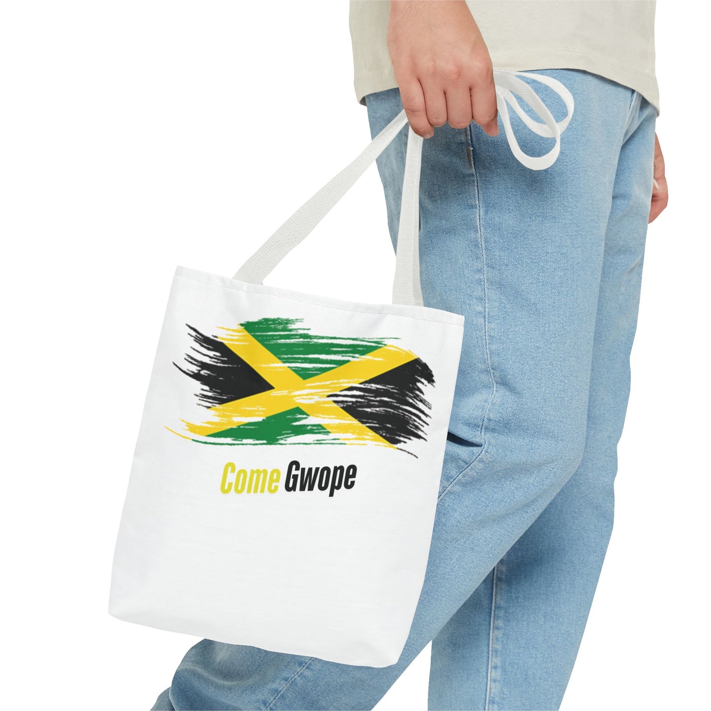 Jamaican Pride Tote Bag - Come Gwope Design for Festivals and Everyday Use