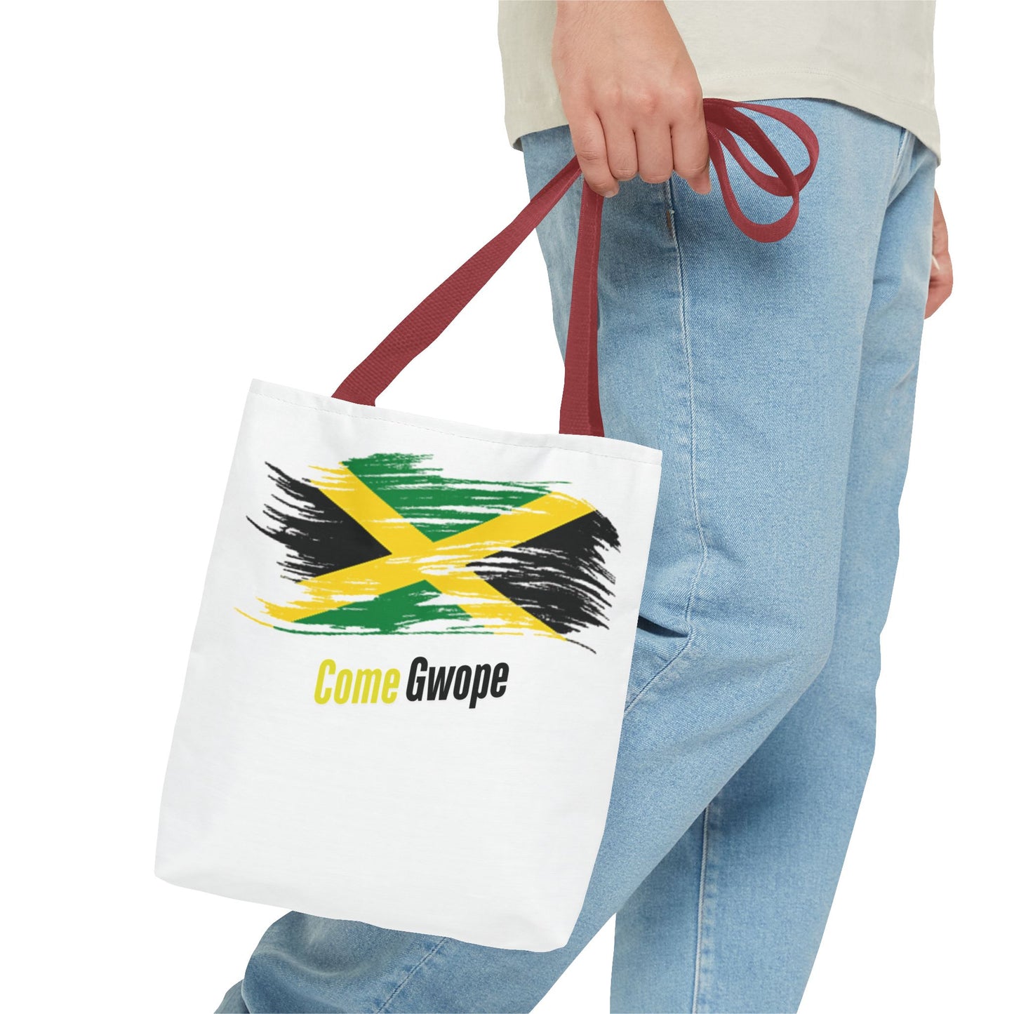 Jamaican Pride Tote Bag - Come Gwope Design for Festivals and Everyday Use