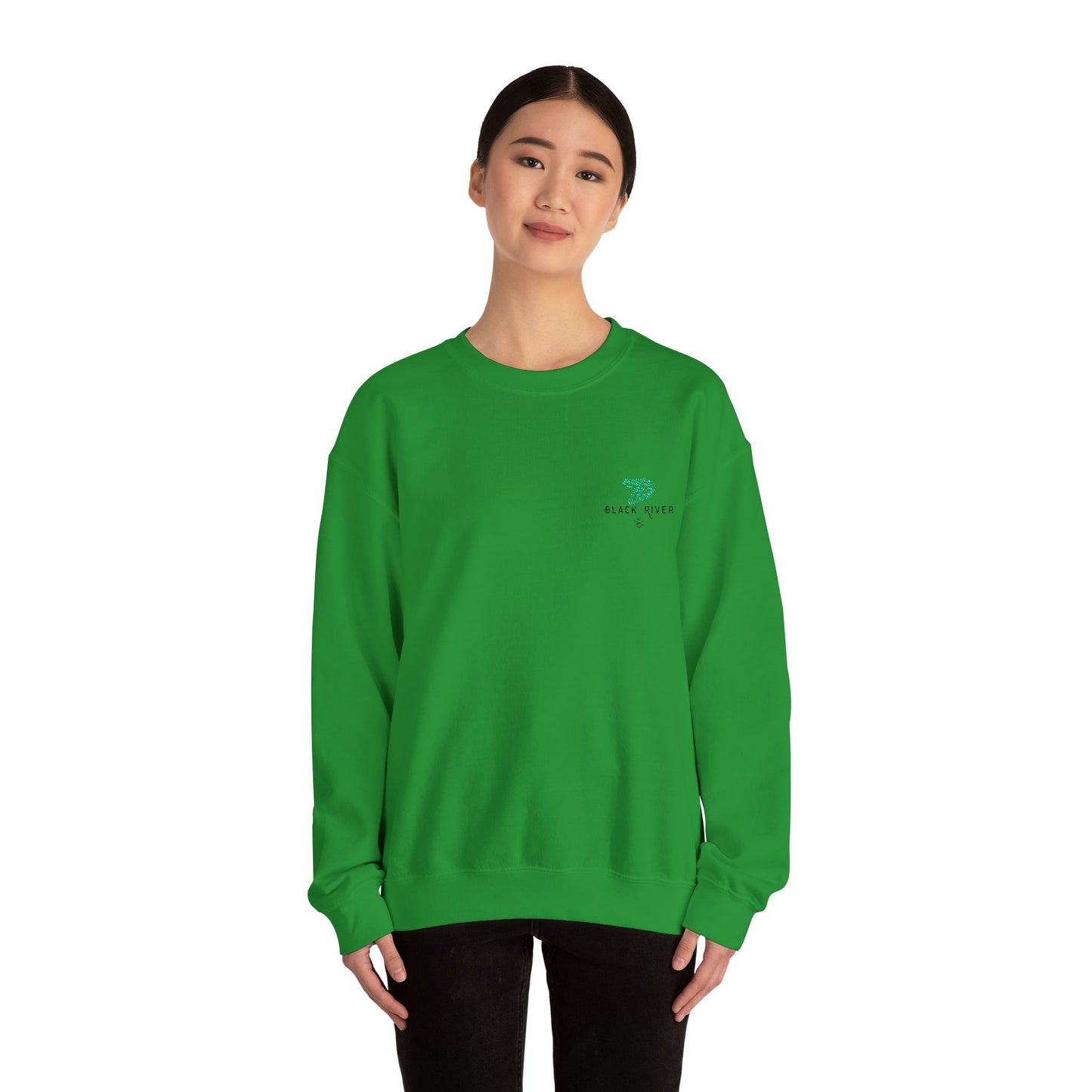 Black River Crewneck Sweatshirt - Cozy Fall Fashion & Casual Gift