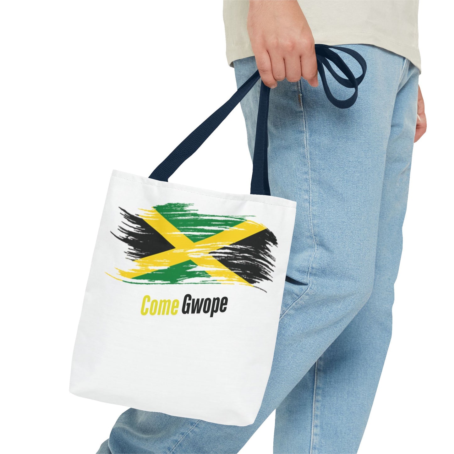 Jamaican Pride Tote Bag - Come Gwope Design for Festivals and Everyday Use
