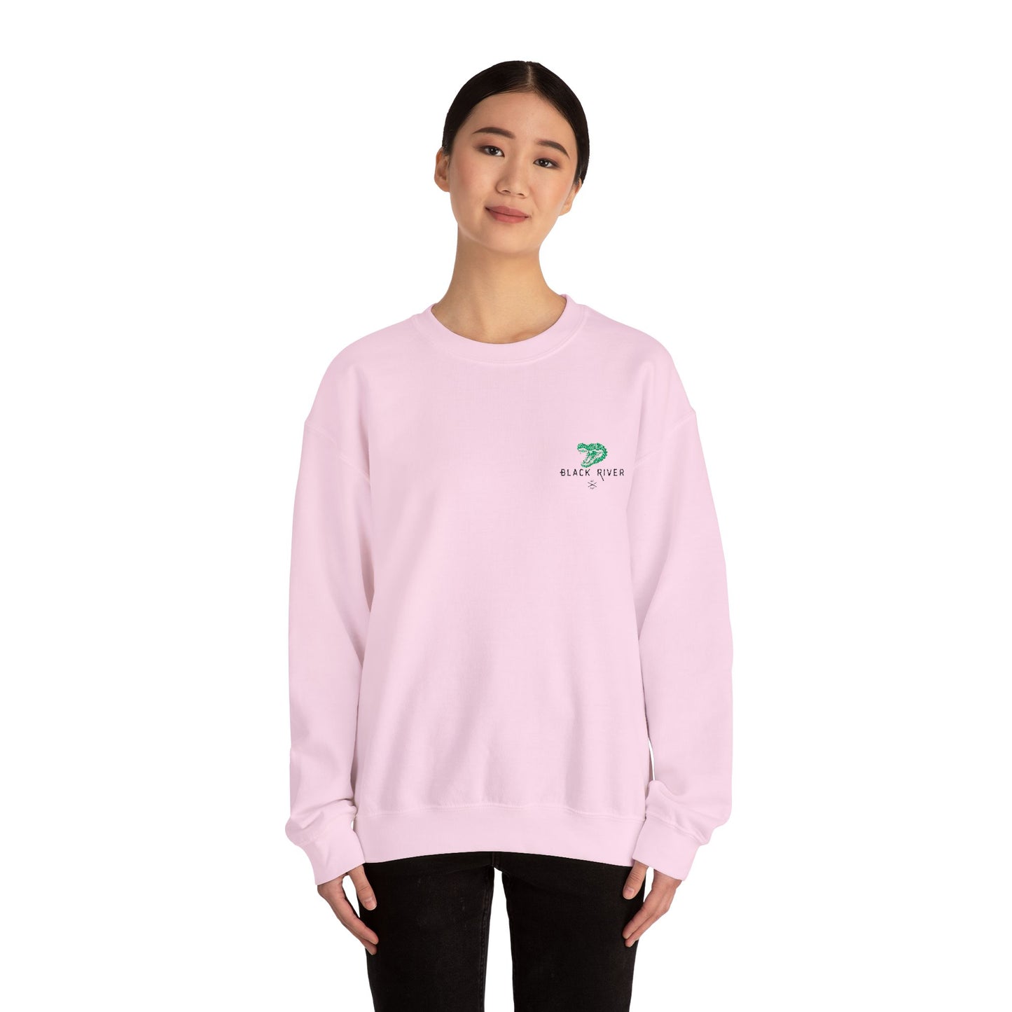 Black River Crewneck Sweatshirt - Cozy Fall Fashion & Casual Gift