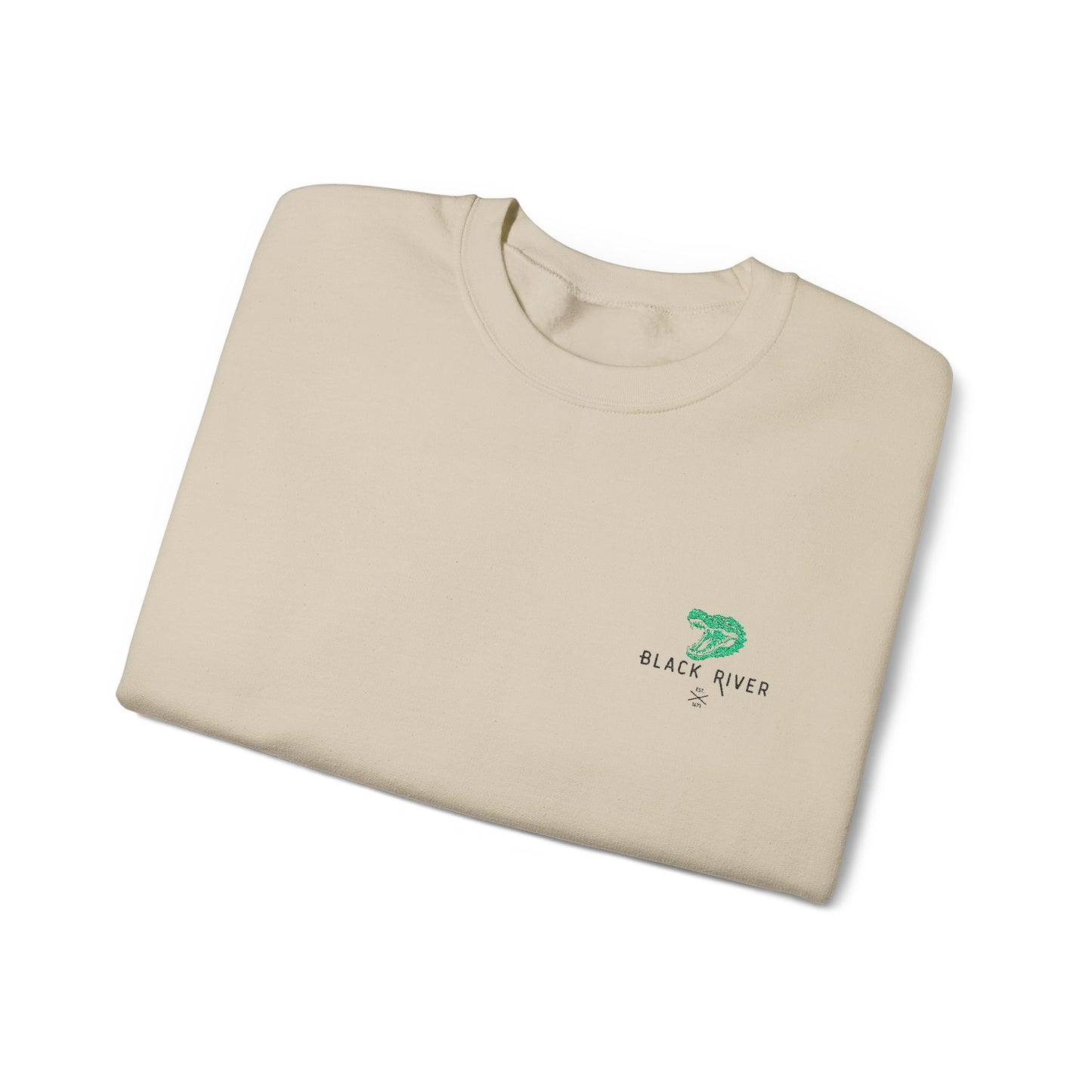 Black River Crewneck Sweatshirt - Cozy Fall Fashion & Casual Gift