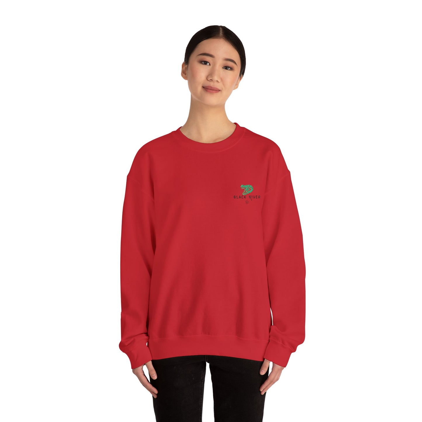 Black River Crewneck Sweatshirt - Cozy Fall Fashion & Casual Gift