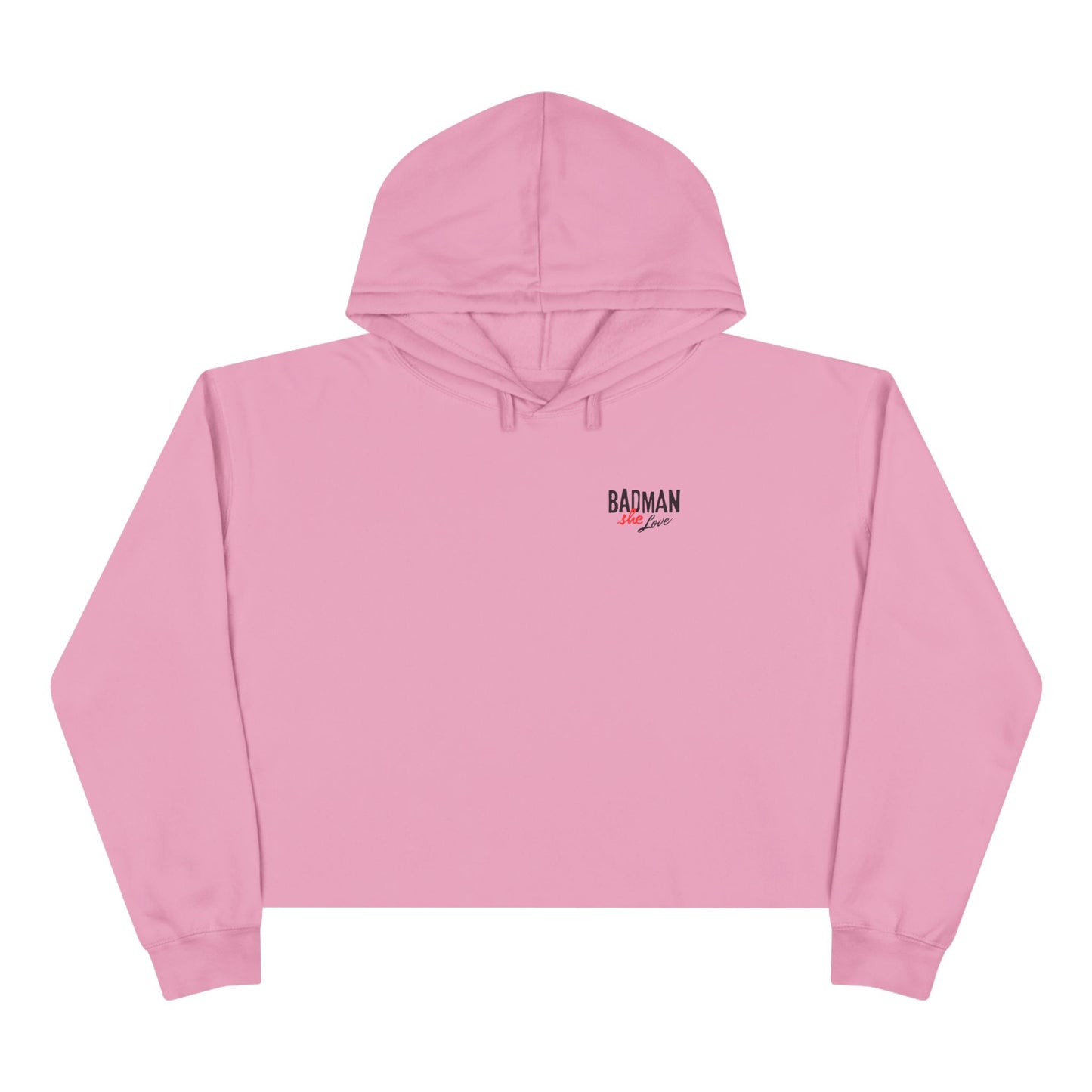 Stylish Badman she love Crop Hoodie - by Addy