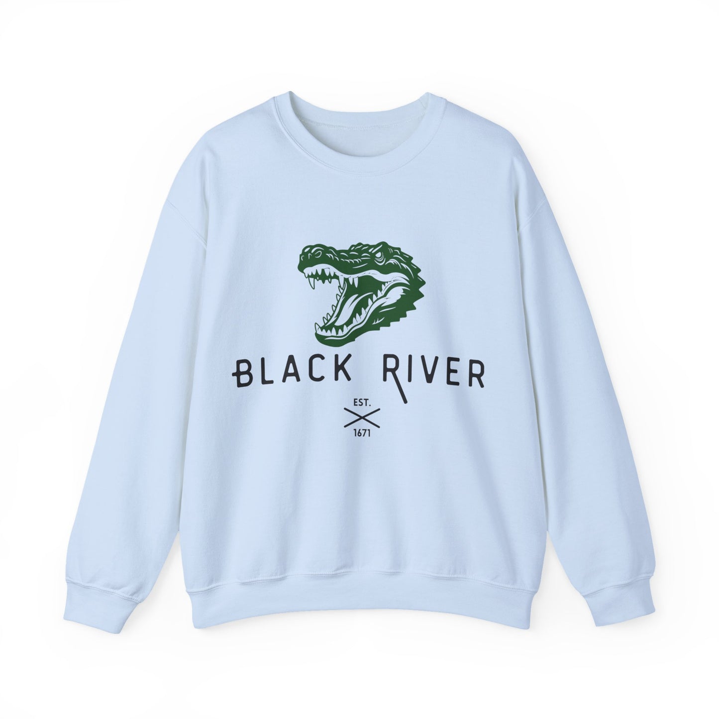 Vintage Black River Crocodile Sweatshirt