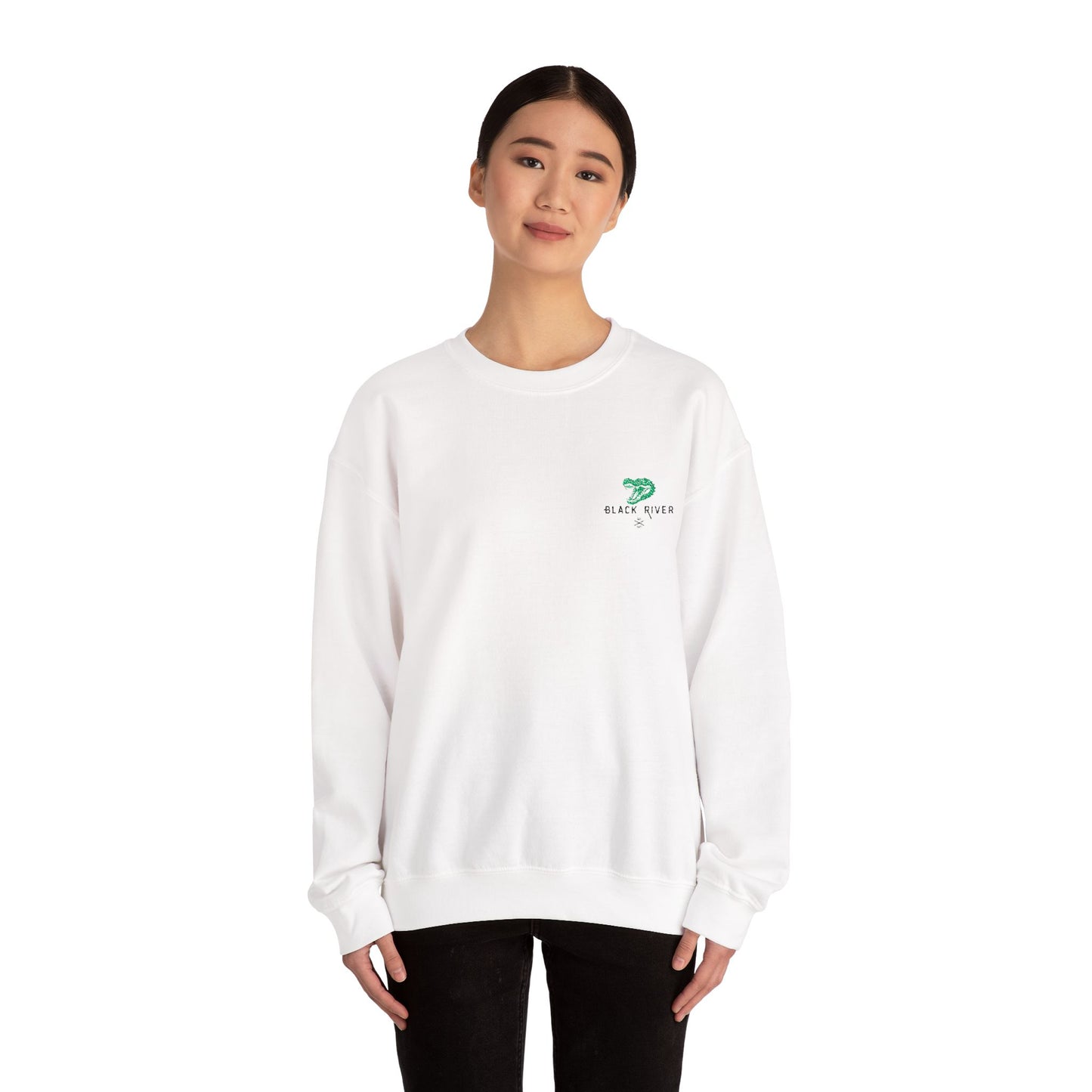 Black River Crewneck Sweatshirt - Cozy Fall Fashion & Casual Gift