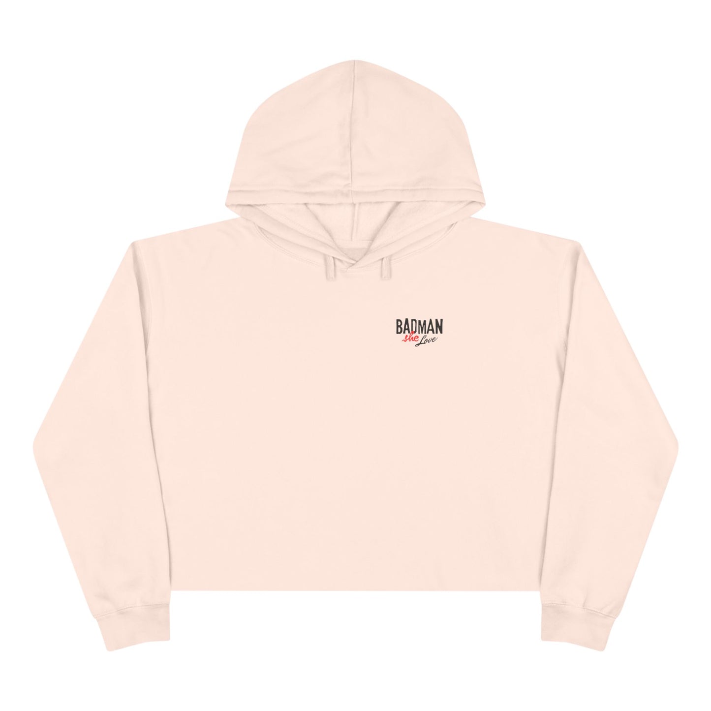 Stylish Badman she love Crop Hoodie - by Addy