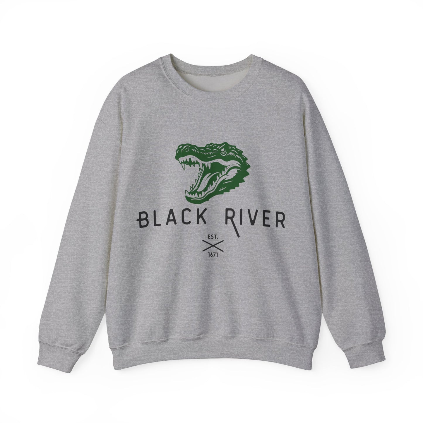 Vintage Black River Crocodile Sweatshirt