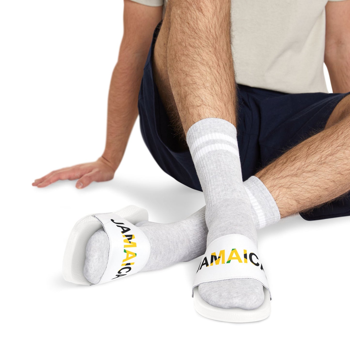 Men's Sandals, Jamaica-Themed Removable-Strap Summer Footwear & Beach Sandals, Vacation Essentials, Casual Wear