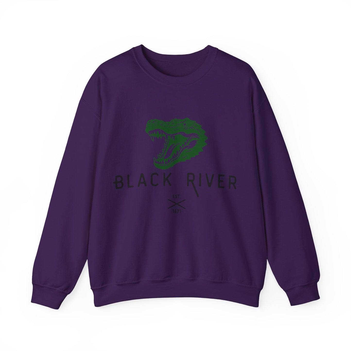 Vintage Black River Crocodile Sweatshirt