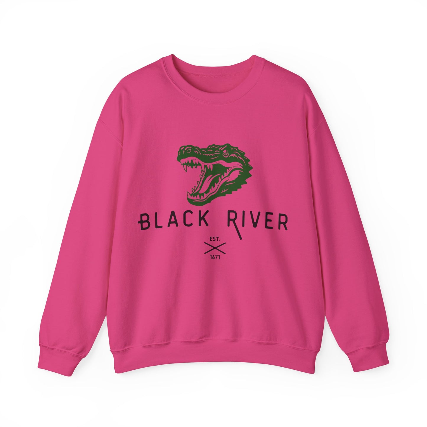 Vintage Black River Crocodile Sweatshirt