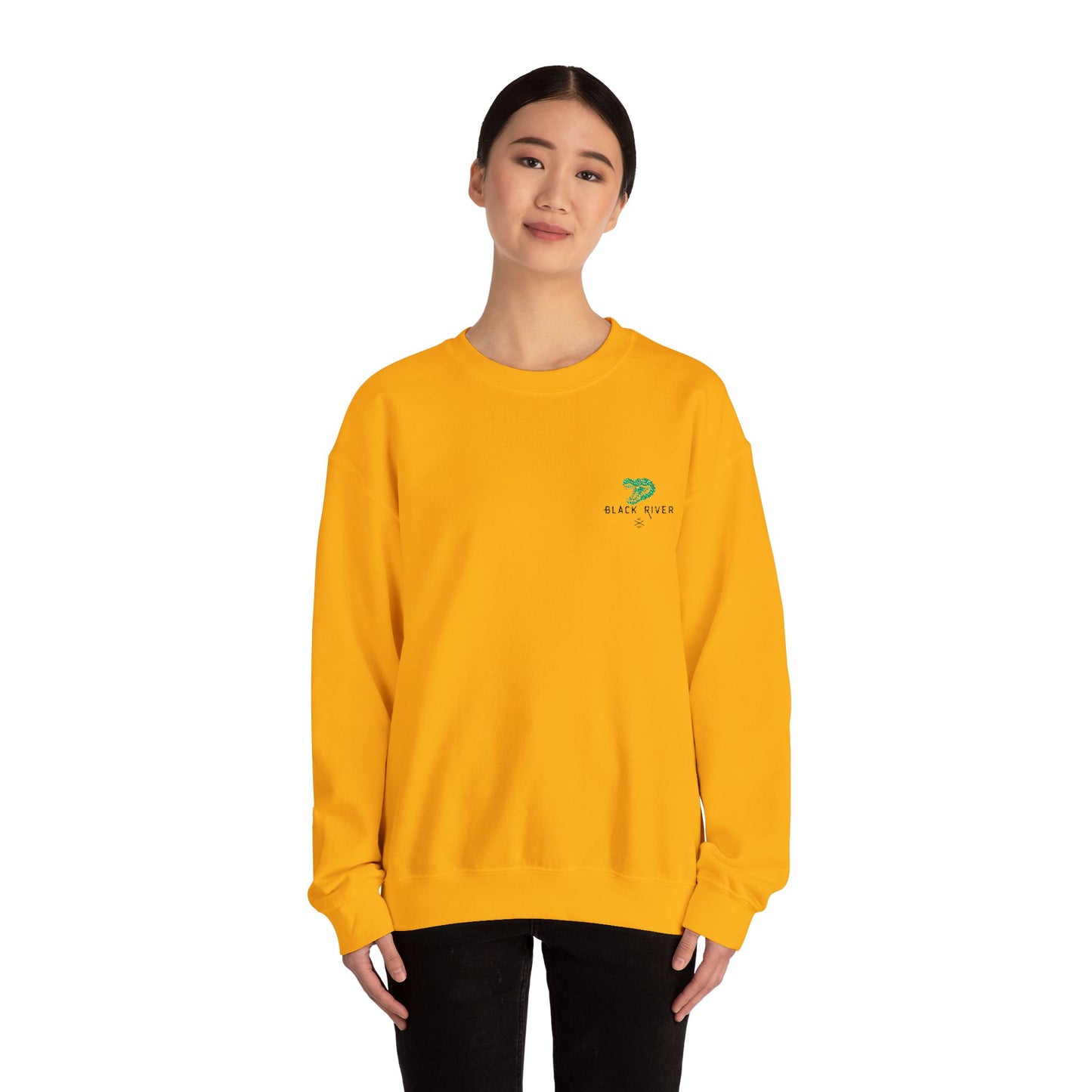 Black River Crewneck Sweatshirt - Cozy Fall Fashion & Casual Gift
