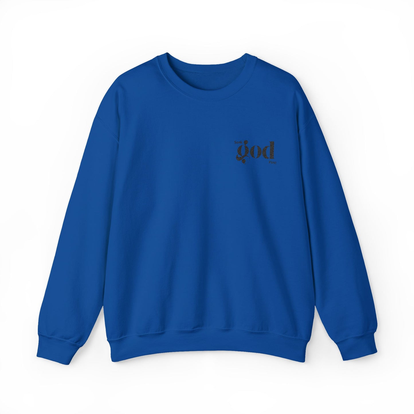 Seek God First Embroidered Unisex Crewneck Sweatshirt