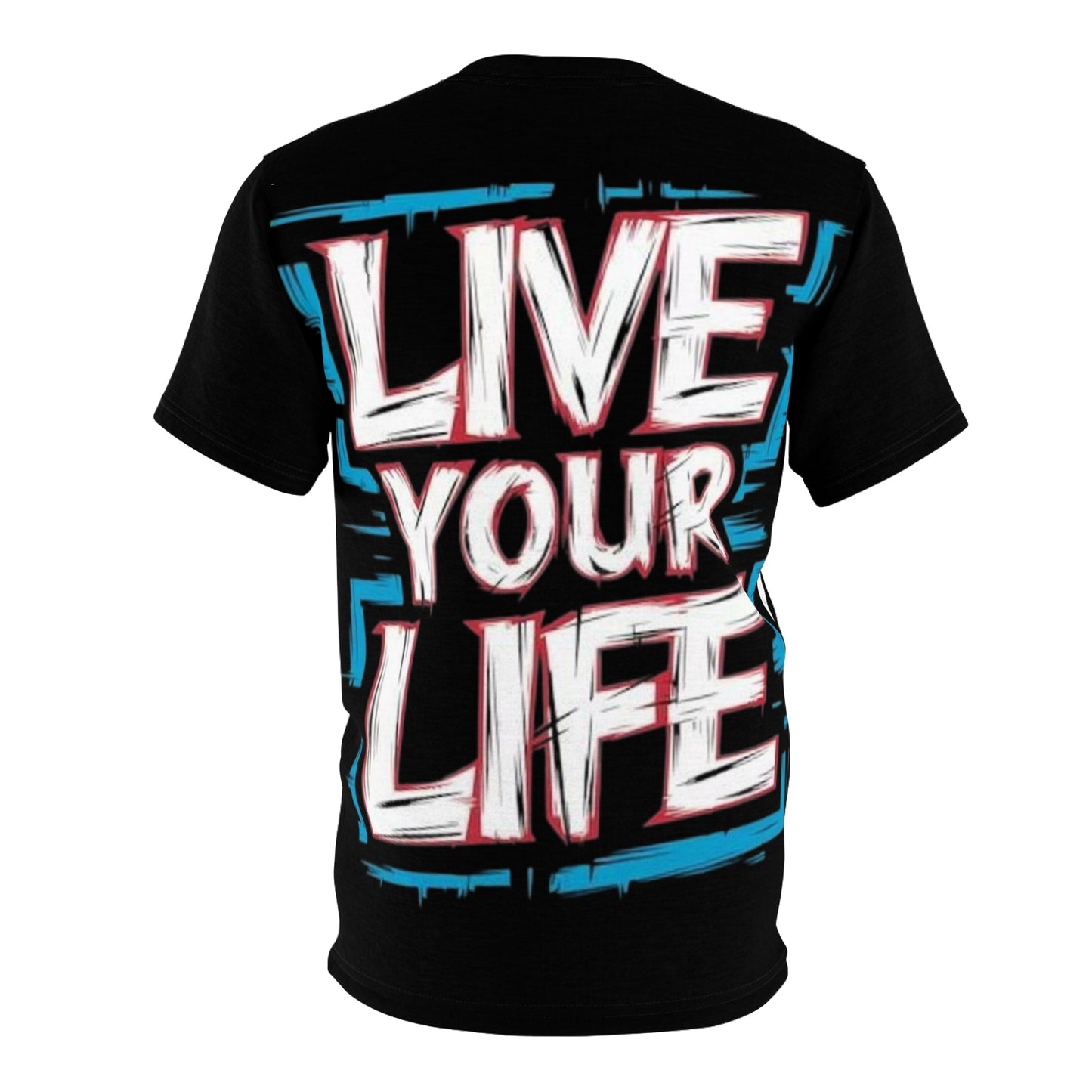 Jamaican Pride live your life Unisex Tee - Vibrant AOP T-Shirt