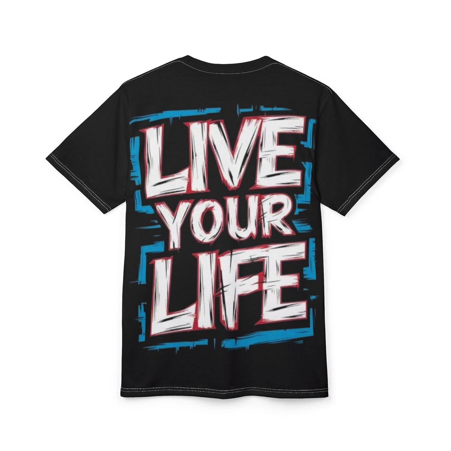 Jamaican Pride live your life Unisex Tee - Vibrant AOP T-Shirt