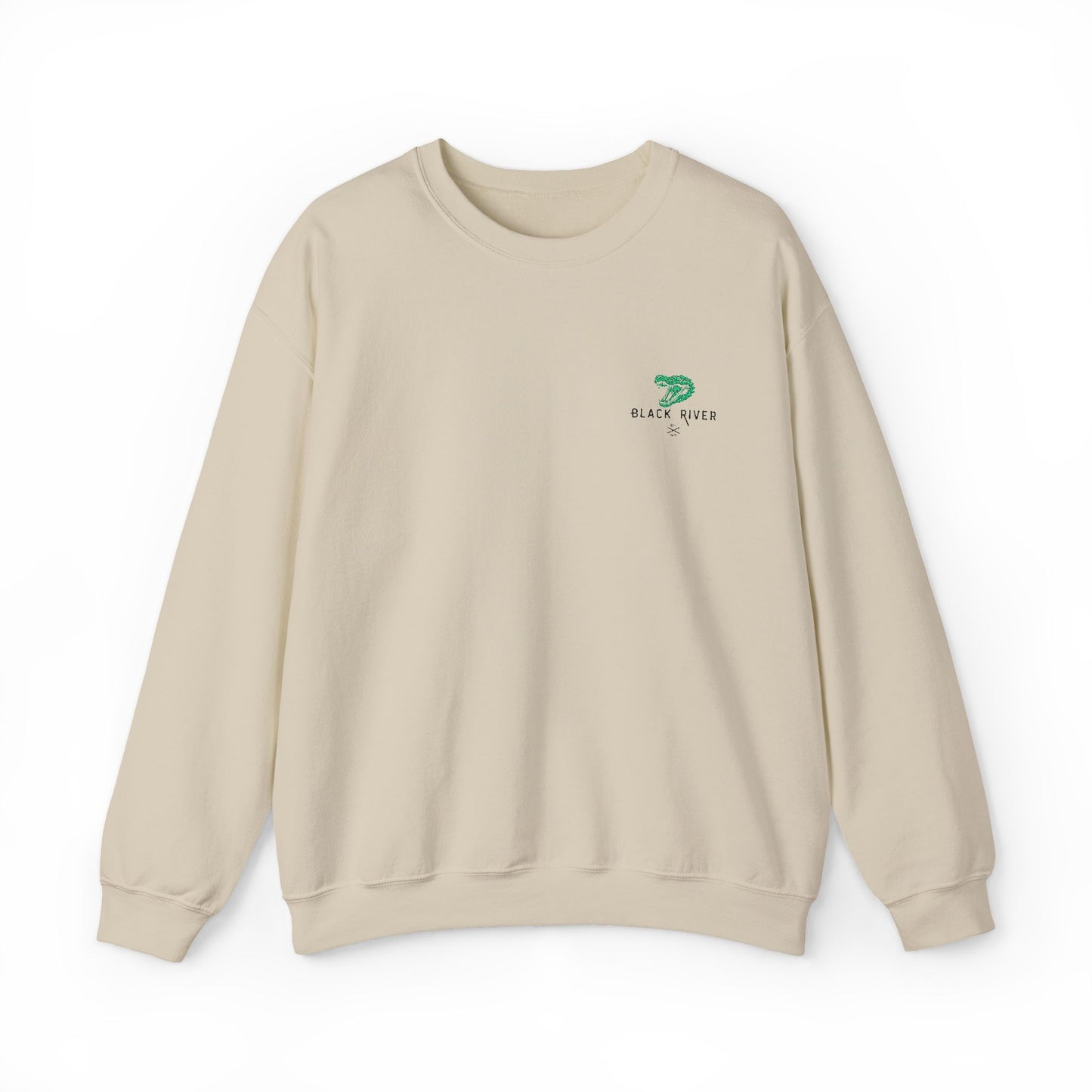 Black River Crewneck Sweatshirt - Cozy Fall Fashion & Casual Gift