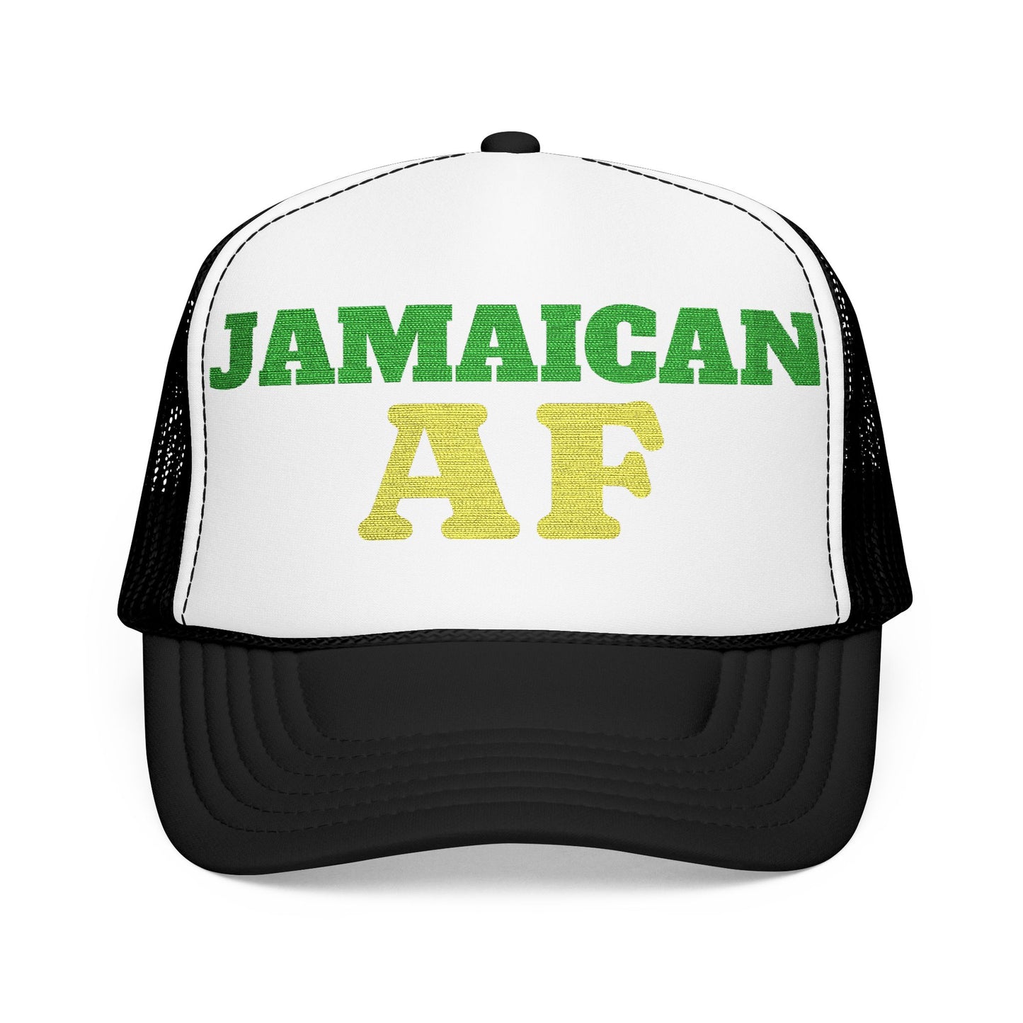 Jamaican AF Trucker Hat, Embroidered Vintage Cap | Hurricane Mellissa Relief