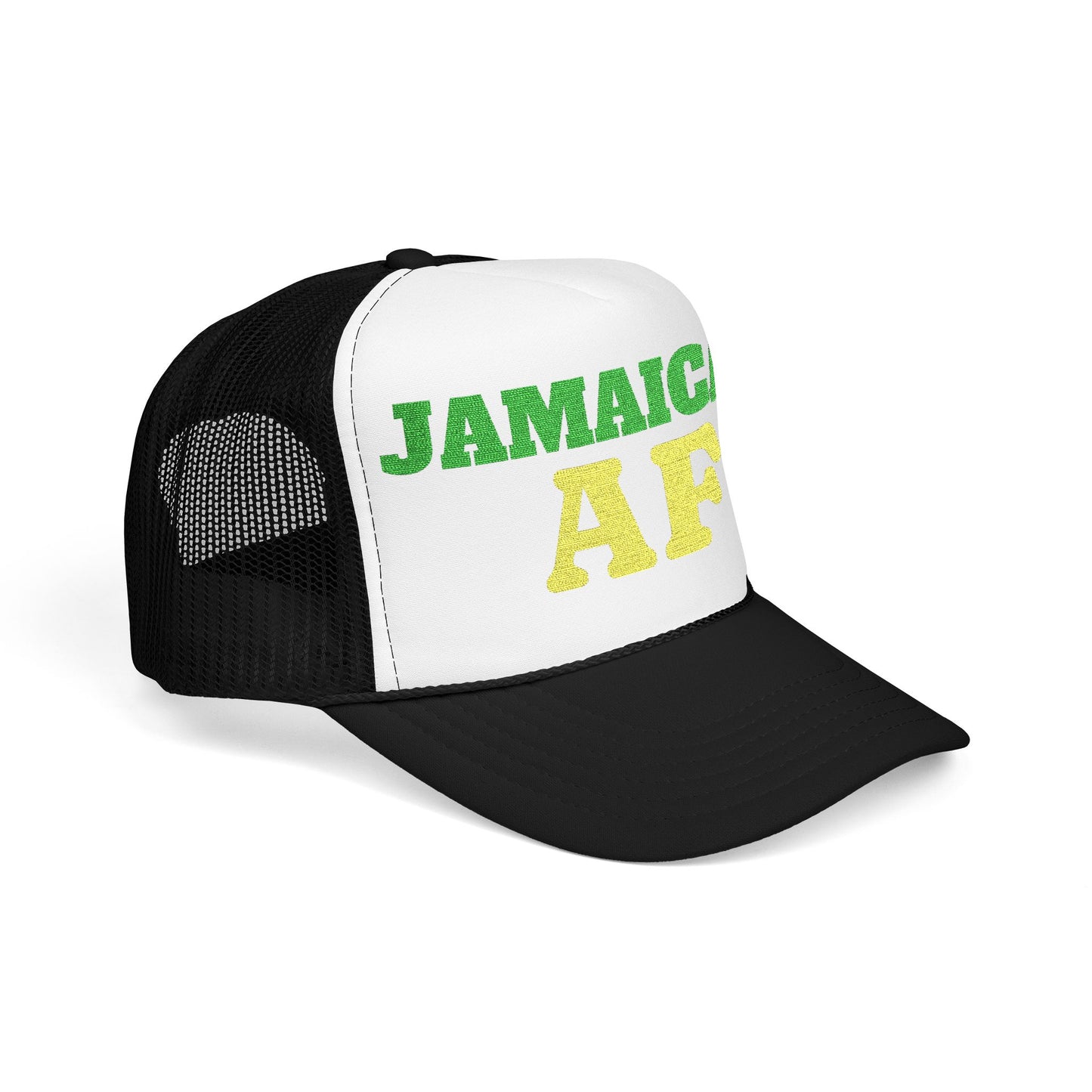 Jamaican AF Trucker Hat, Embroidered Vintage Cap | Hurricane Mellissa Relief