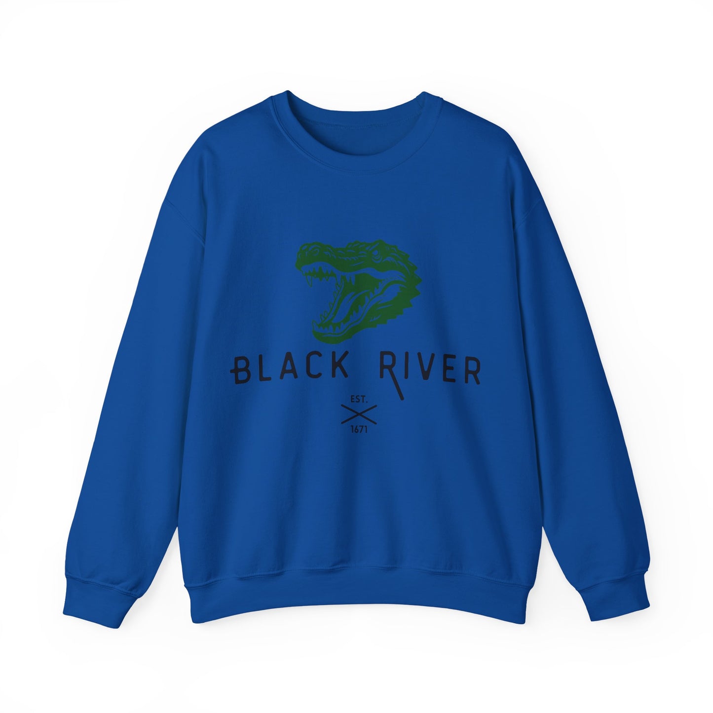 Vintage Black River Crocodile Sweatshirt