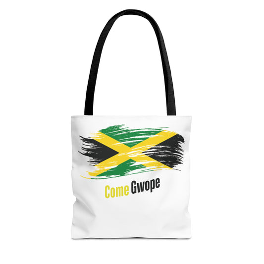 Jamaican Pride Tote Bag - Come Gwope Design for Festivals and Everyday Use