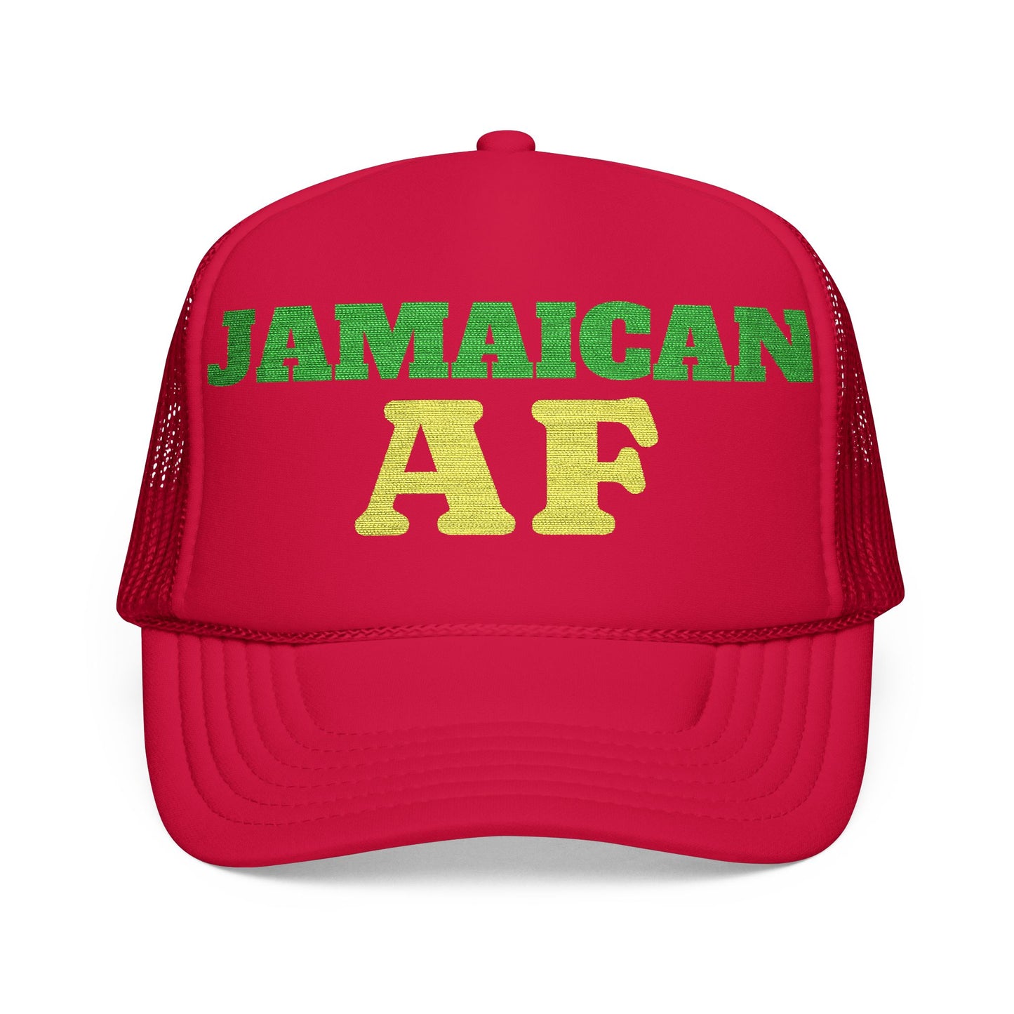 Jamaican AF Trucker Hat, Embroidered Vintage Cap | Hurricane Mellissa Relief