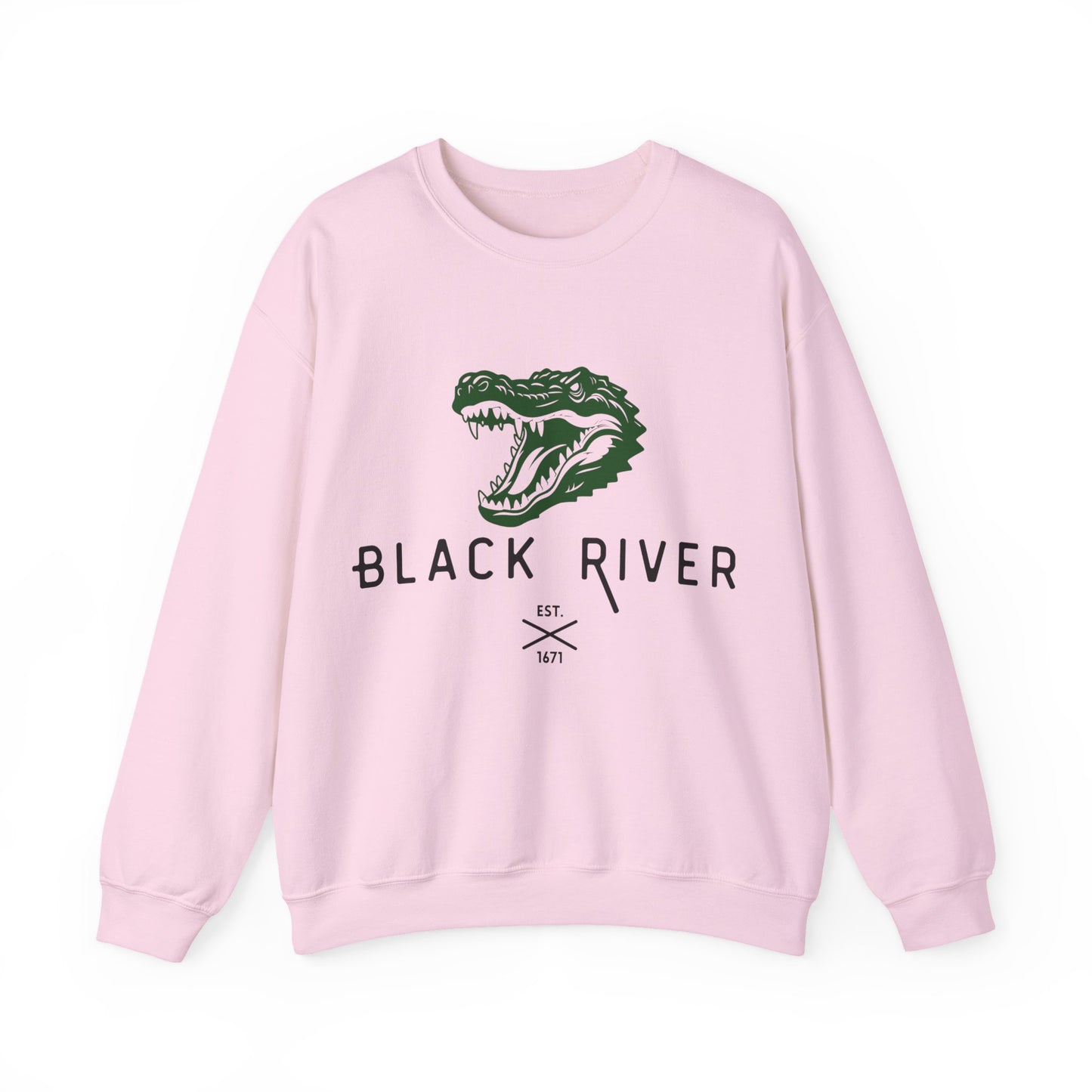 Vintage Black River Crocodile Sweatshirt