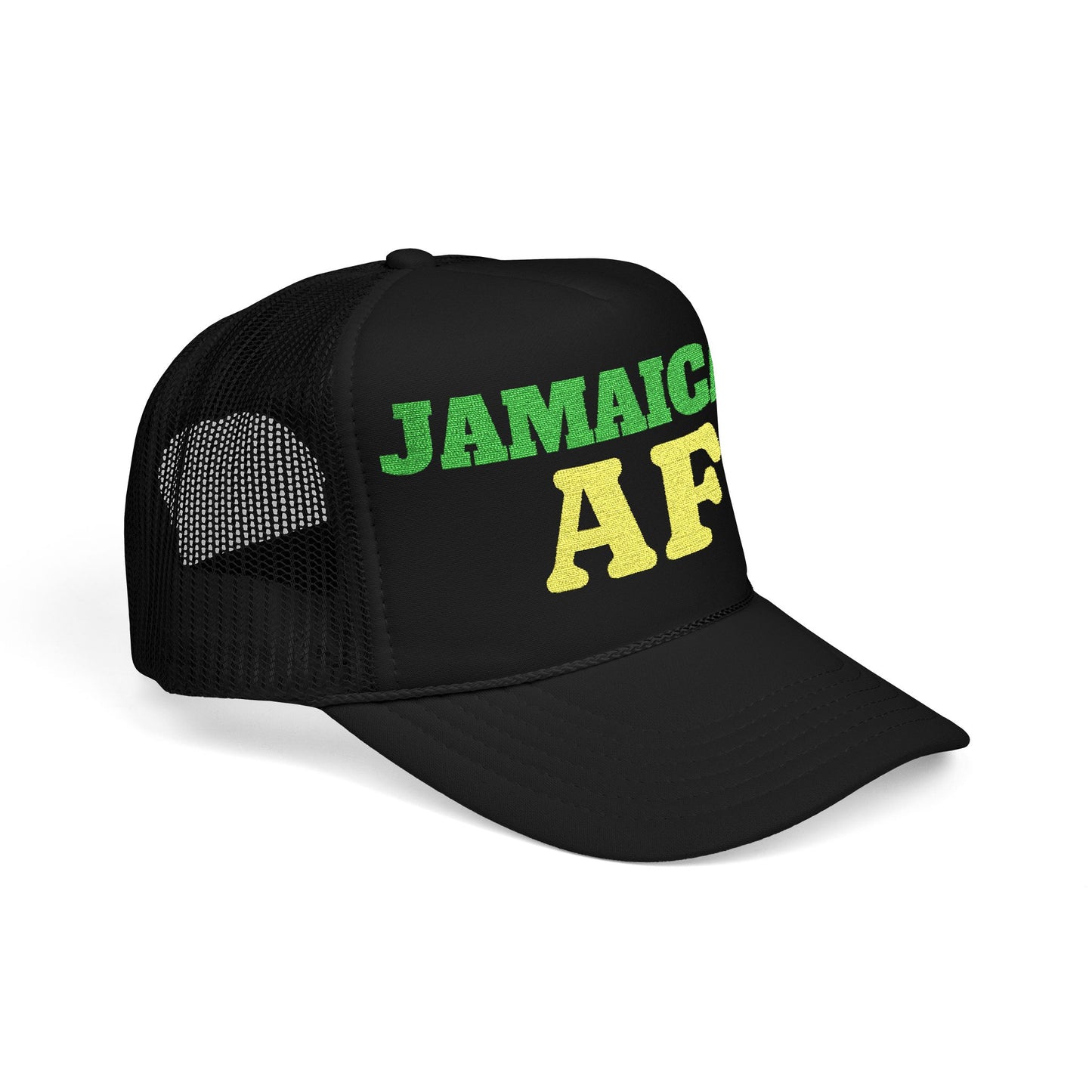 Jamaican AF Trucker Hat, Embroidered Vintage Cap | Hurricane Mellissa Relief