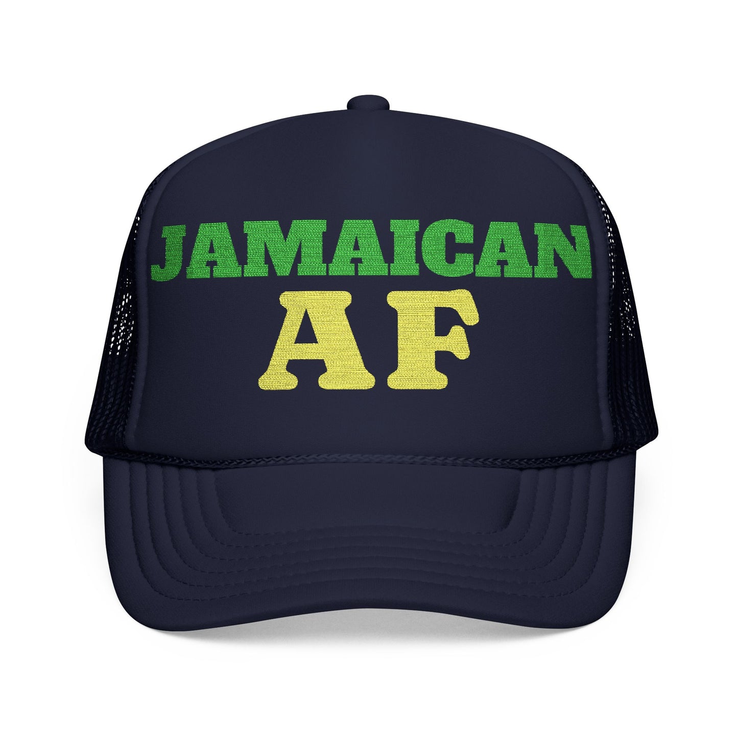 Jamaican AF Trucker Hat, Embroidered Vintage Cap | Hurricane Mellissa Relief