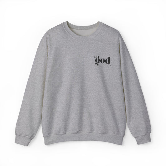 Seek God First Embroidered Unisex Crewneck Sweatshirt