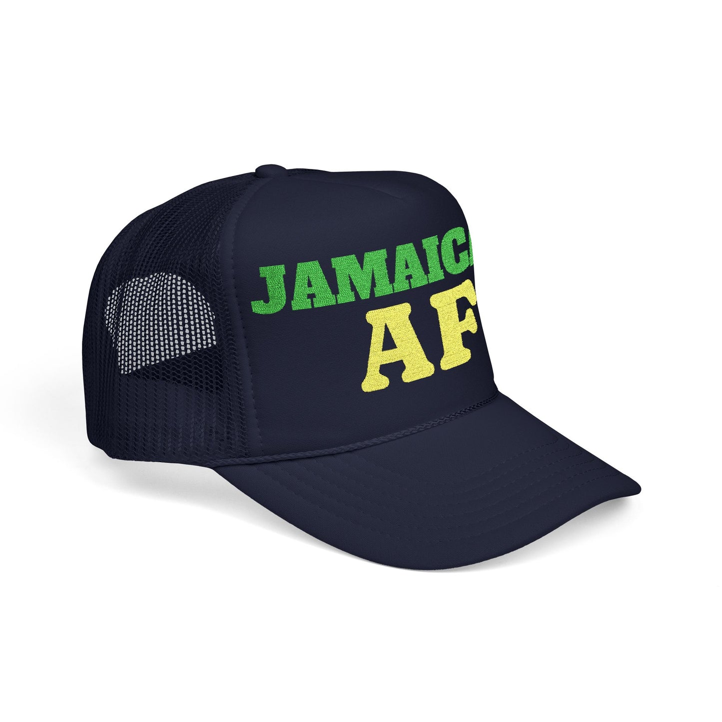 Jamaican AF Trucker Hat, Embroidered Vintage Cap | Hurricane Mellissa Relief