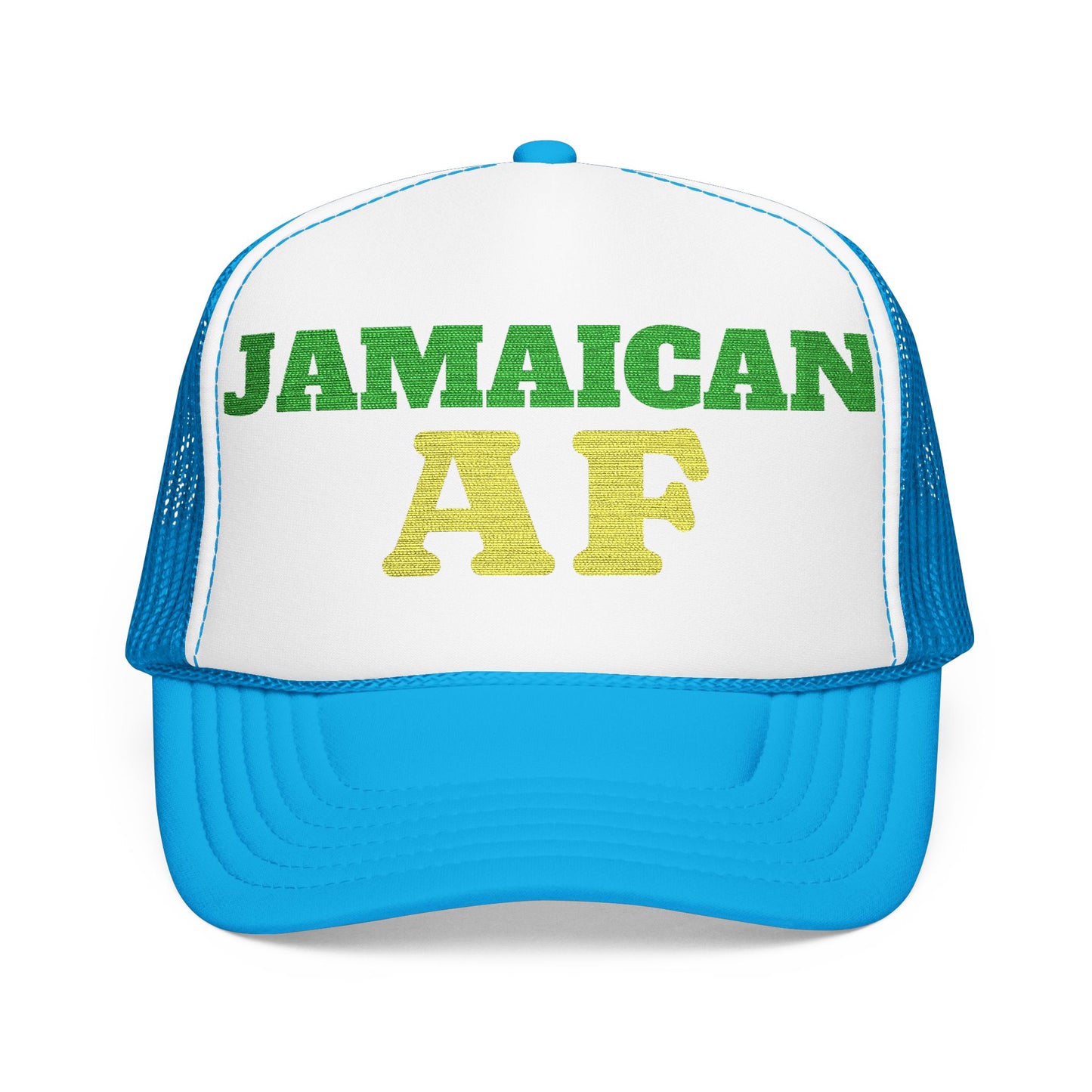 Jamaican AF Trucker Hat, Embroidered Vintage Cap | Hurricane Mellissa Relief