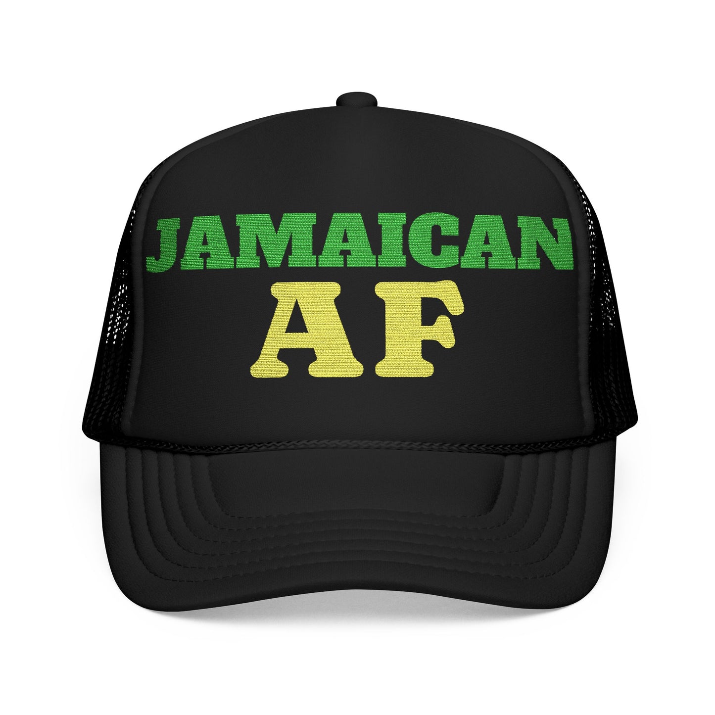 Jamaican AF Trucker Hat, Embroidered Vintage Cap | Hurricane Mellissa Relief