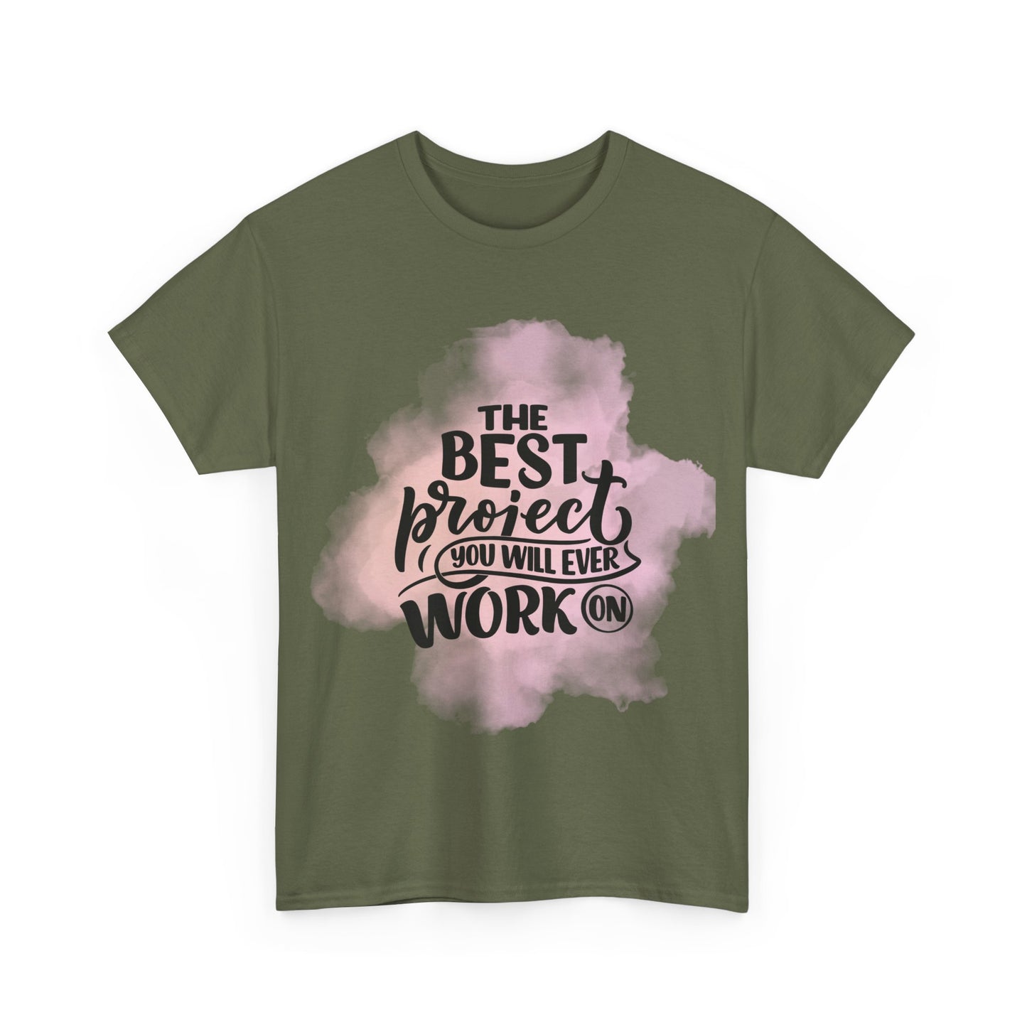 The Best Project Ever Unisex Heavy Cotton Tee, Motivational T-Shirt, Inspirational Gift, Casual Wear, Creative Project Shirt