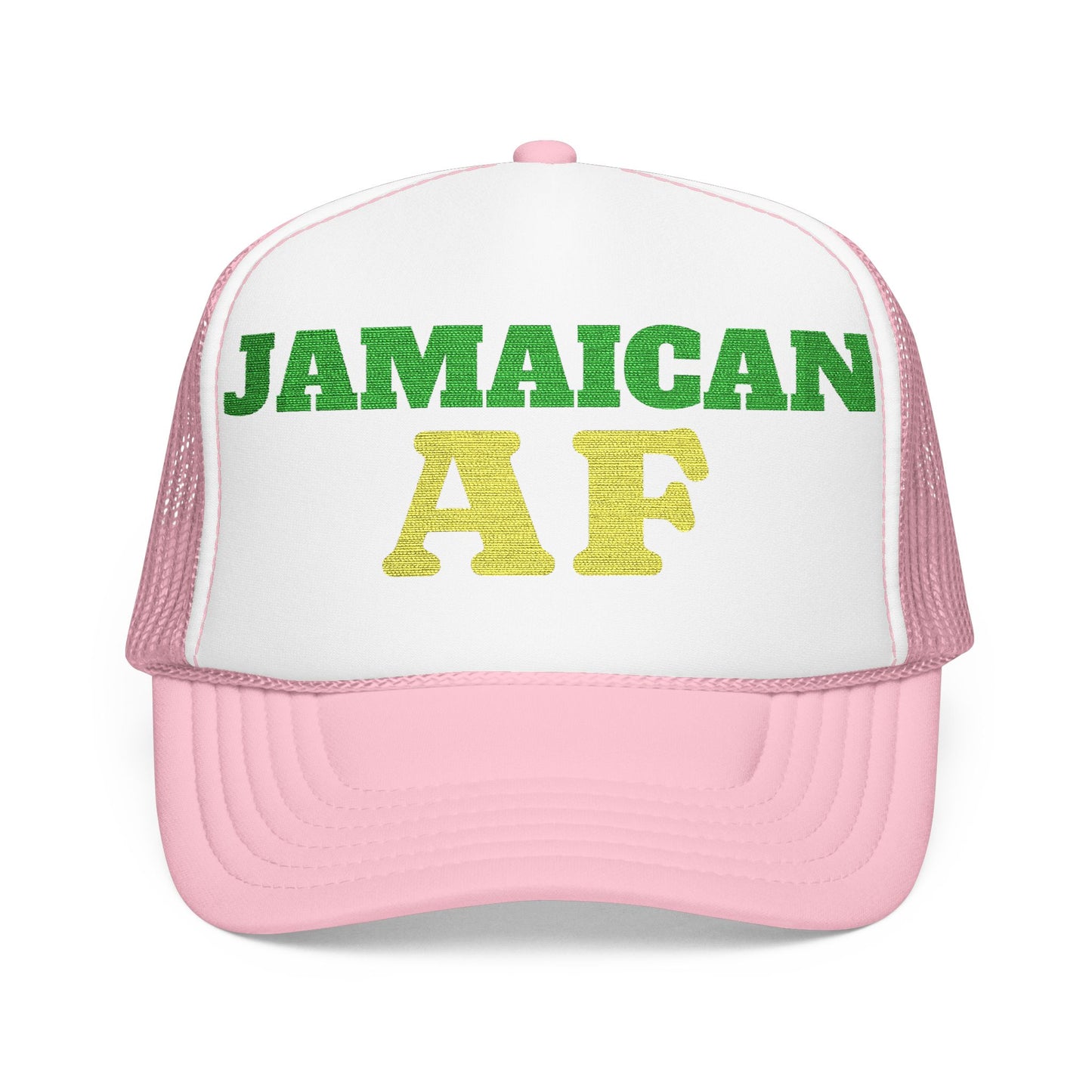 Jamaican AF Trucker Hat, Embroidered Vintage Cap | Hurricane Mellissa Relief