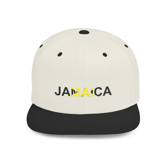 Jamaica Flat Bill Snapback Hat by Addy