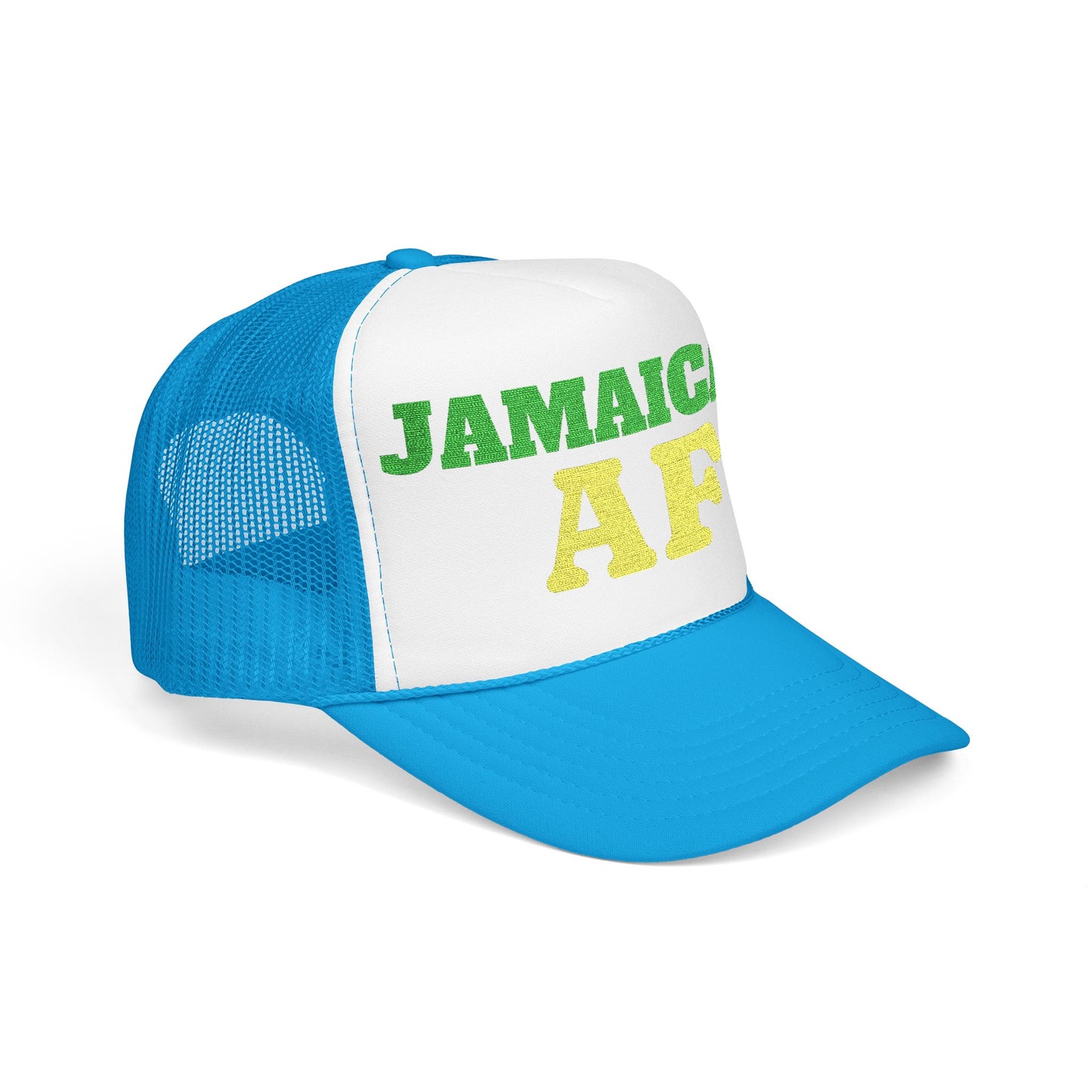 Jamaican AF Trucker Hat, Embroidered Vintage Cap | Hurricane Mellissa Relief