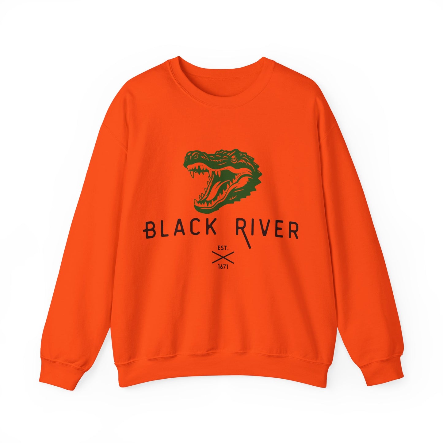 Vintage Black River Crocodile Sweatshirt